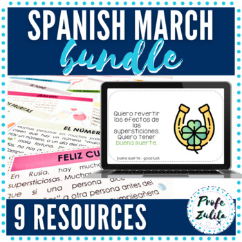 Preview of Spanish March Resource Bundle - 15 Resources