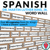 Spanish Martin Luther King Jr Vocabulary Word Wall - Black