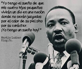 Preview of Spanish Martin Luther King MLK Lesson Bundle | Lectura y Videos Audio