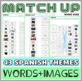 Spanish Matching Vocabulary Worksheets Puzzles SpEd Speech