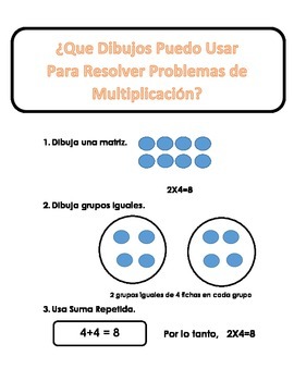 Preview of Spanish Math Strategies and Key Words for Problem Solving