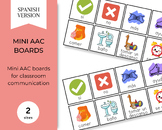 Spanish Medical & School-based Mini AAC Communication Boards