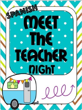 Preview of Spanish Meet The Teacher Night EDITABLE / Noche de conocer a tu maestra