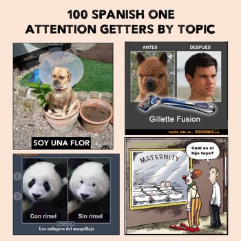 Preview of Spanish Memes and Attention Getters for Spanish One