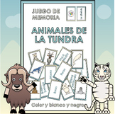 Spanish Memory Match Game Tundra Animals Pairs Parejas Jue
