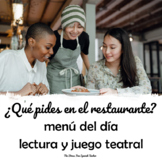 Spanish Menu Reading and Skit Menú del Día Lectura y Juego