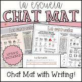 Spanish Mi Día en la Escuela Chat Mat, Horario, Interperso