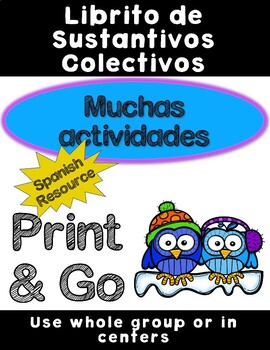Preview of Spanish Mini Activity book of Collective Nouns (Sustantivos Colectivos)