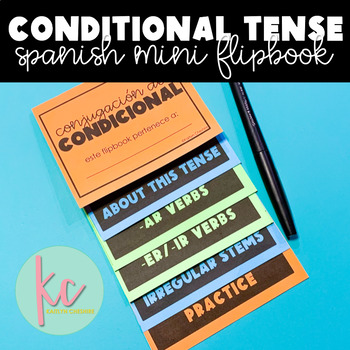 Preview of Spanish Mini Flipbook: Conditional Tense (WITH VOSOTROS)