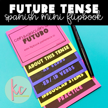 Preview of Spanish Mini Flipbook: Future Tense (WITH VOSOTROS)