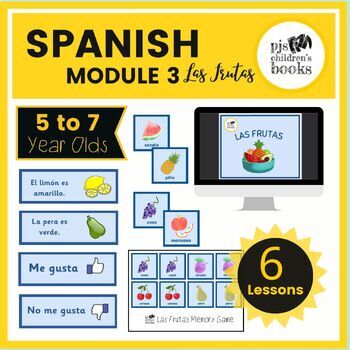 Fruits (BINGO+FLASH CARDS+ 7 ACTIVITIES). Las frutas en inglés. by Clip  Meraki