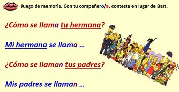 Preview of Spanish Family members & possessive adjectives Module 4 Lesson 1