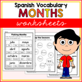Spanish Months and Seasons Worksheets Los Meses en Español