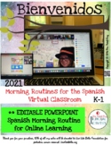 Spanish Morning Routine for Back to School (Editable) Grades  K-2