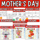 Spanish Mother's Day Activities & Crafts BUNDLE | Spanish Crafts