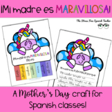 Spanish Mothers Day Unicorn Activity and Craft El Dia de la Madre