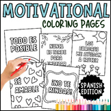 Spanish Motivational Coloring Pages | Posters