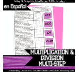 Spanish Multi Step Multiplication and Division Problems | 
