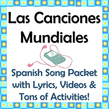 Preview of Spanish Music, Songs, Hispanic Singers and Countries Unit - 195 pages