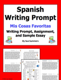Spanish My Favorite Things Writing Prompt - Mis Cosas Favoritas