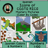 COSTA RICA Spanish Mystery Pictures Spanish Color By Numbe