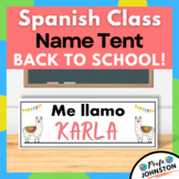 FREE • Spanish Name Table Tent • Back to school!