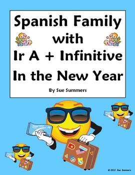 Preview of Spanish New Year - Ir A + Infinitive with Family Sentences - Año Nuevo