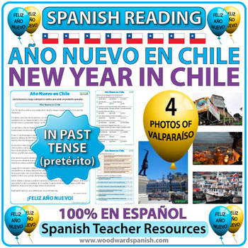 Preview of Spanish New Year Reading with Photos - Año Nuevo en Chile