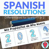 Spanish New Year Resolutions 2022 - Spanish Verbs - ir + a