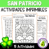 Spanish No Prep St. Patrick's Day Activities Actividades S