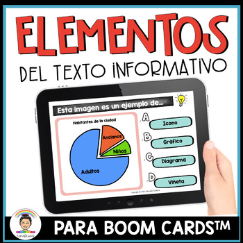 Preview of Spanish Non Fiction Text Features *BOOM CARDS*