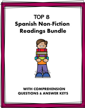 Preview of Spanish Non-fiction Readings: 8 Lecturas @40% off! (Intermediate / Spanish 2)
