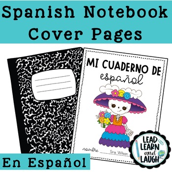 Preview of Spanish Notebook Cover Pages