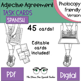 Spanish Task Cards Nouns & Adjective Agreement Ink Friendl