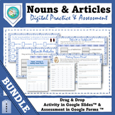 Spanish Nouns and Articles - Digital Drag & Drop and Asses