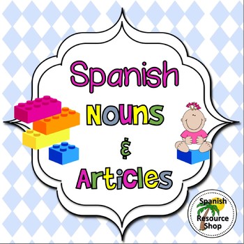 Preview of Spanish Nouns and Articles Grammar Notes and Practice Powerpoint BUNDLE