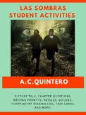 Spanish Novel "Las sombras" Student Activity Book 40 activ