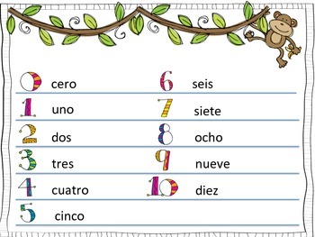 spanish number charts 0 100 by spanish class teachers pay teachers