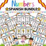 Spanish Number Flashcards Bundle to Count from 1 to 10 wit