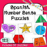 1-20 Number Sense Puzzles-Spanish