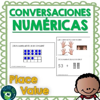 Preview of Spanish Number Talks Place Value with Google Slides