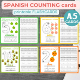 Spanish Number Tracing Flashcards, Printable, Counting, Le
