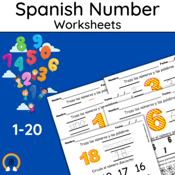 spanish number worksheets for kindergarten