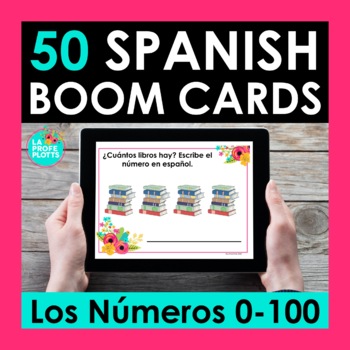 Preview of Spanish Numbers 0-100 BOOM CARDS | Digital Task Cards