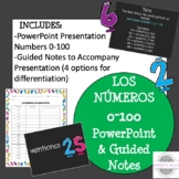 Spanish Numbers 0-100 PowerPoint and Guided Notes