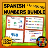 Spanish Numbers 1-1,000,000 Boom Cards Bundle, Los números