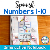 Spanish Numbers 1-10 Interactive Notebook Activity