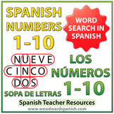 Spanish Numbers 1-10 Word Search