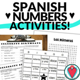 Spanish Numbers Worksheets Activities and Games Bundle - L