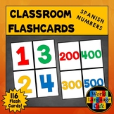 Spanish Numbers 1-100 Flashcards 1-1,000,000 Números Large